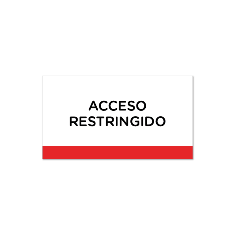 Acceso Restringido Señaletica Compra On Line