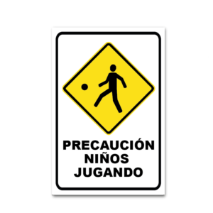 PRECAUCION NIÑOS JUGANDO