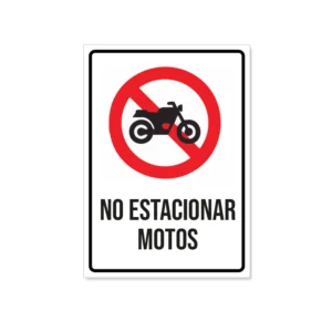 no estacionar motos