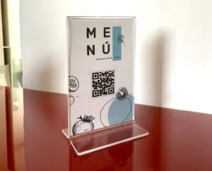 porta folleto menu