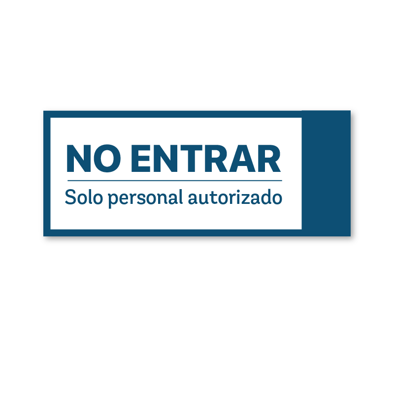 no entrar solo personal autorizado