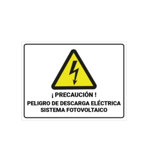 peligro descarga electrica