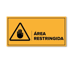 señaletica area restringida