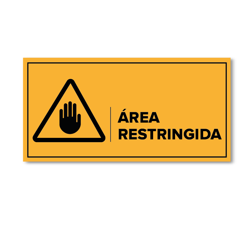 señaletica area restringida