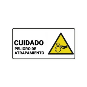 cuidado del peligro de atrapamiento