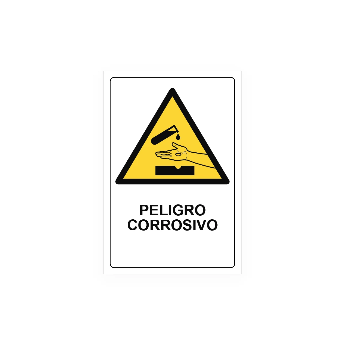 peligro corrosivo