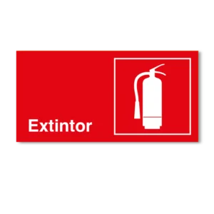 Letrero para extintor
