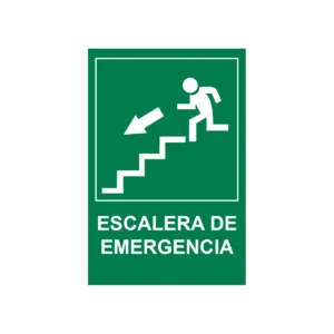 señaltica salida de emergencia izquierda abajo